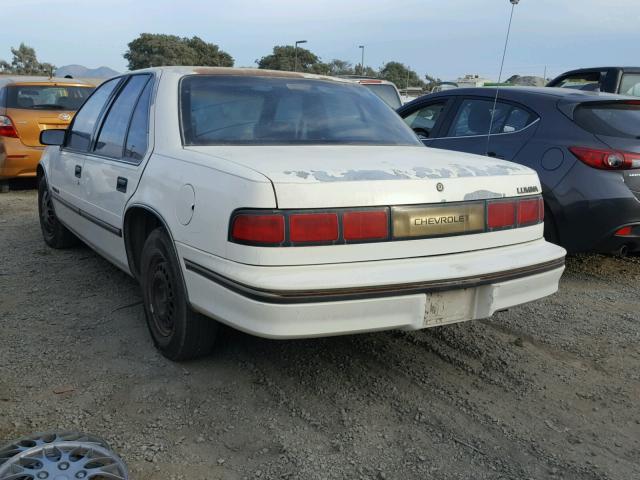 2G1WL54T1M1118273 - 1991 CHEVROLET LUMINA WHITE photo 3