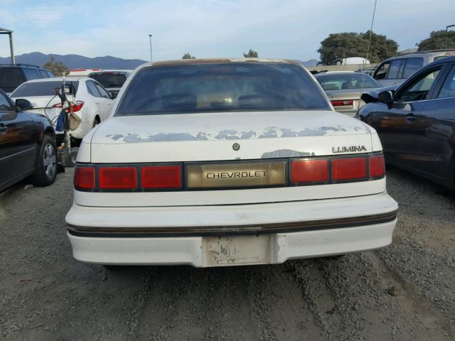 2G1WL54T1M1118273 - 1991 CHEVROLET LUMINA WHITE photo 9