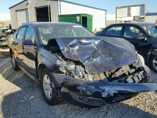 2G1WB5EK7A1163013 - 2010 CHEVROLET IMPALA LT BLUE photo 1