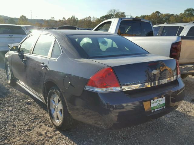 2G1WB5EK7A1163013 - 2010 CHEVROLET IMPALA LT BLUE photo 3