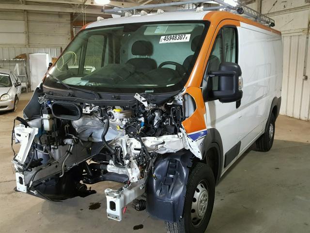 3C6TRVAG8EE124924 - 2014 RAM PROMASTER WHITE photo 2