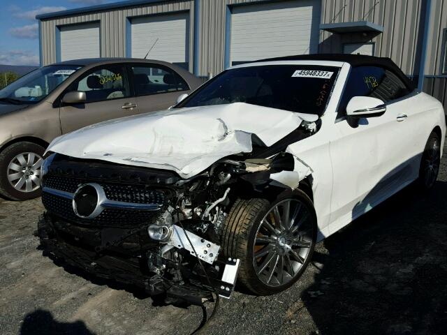 WDDWK4KB6HF416207 - 2017 MERCEDES-BENZ C 300 4MAT WHITE photo 2