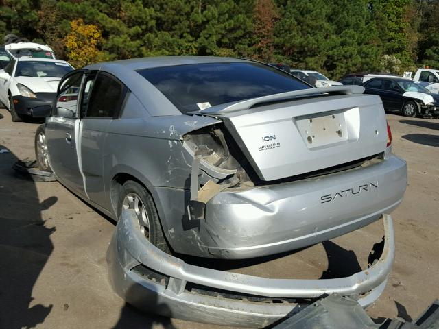 1G8AN12F53Z185654 - 2003 SATURN ION LEVEL SILVER photo 3