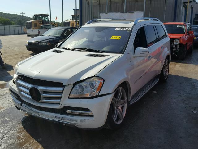 4JGBF8GE3CA762188 - 2012 MERCEDES-BENZ GL 550 4MA WHITE photo 2