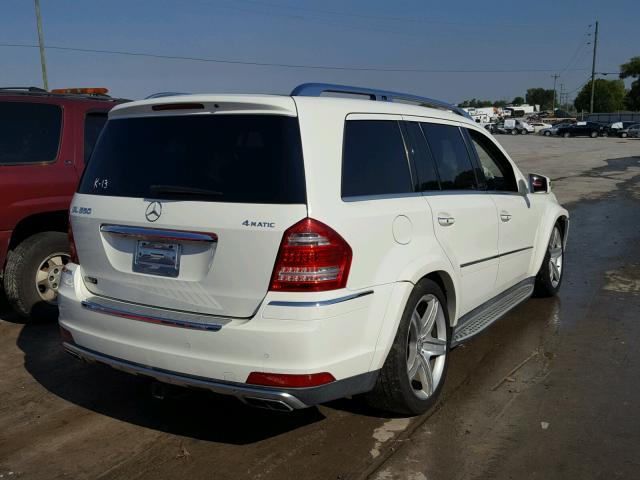 4JGBF8GE3CA762188 - 2012 MERCEDES-BENZ GL 550 4MA WHITE photo 4