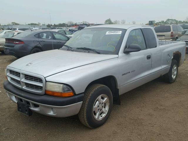 1B7GL32X92S527639 - 2002 DODGE DAKOTA SPO SILVER photo 2