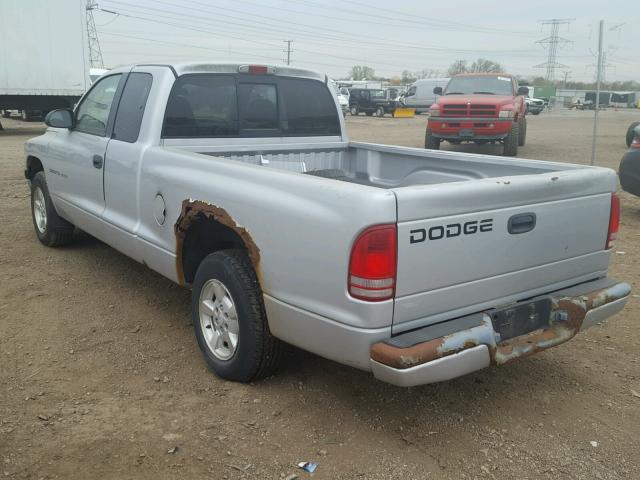 1B7GL32X92S527639 - 2002 DODGE DAKOTA SPO SILVER photo 3