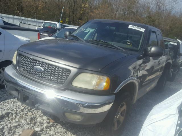 2FTRX18L42CA12378 - 2002 FORD F150 GRAY photo 2