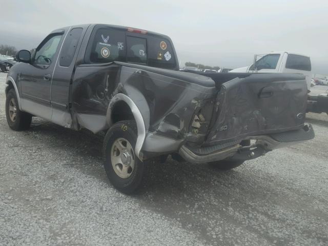 2FTRX18L42CA12378 - 2002 FORD F150 GRAY photo 3