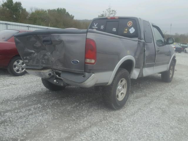 2FTRX18L42CA12378 - 2002 FORD F150 GRAY photo 4