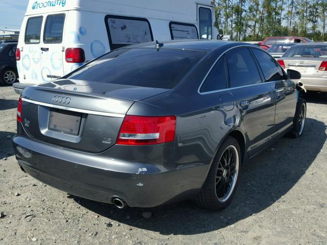 WAUEV74F58N118989 - 2008 AUDI A6 S-LINE GRAY photo 4