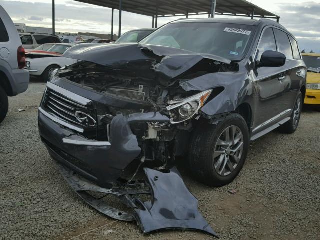 5N1AL0MN7DC328436 - 2013 INFINITI JX35 BASE GRAY photo 2