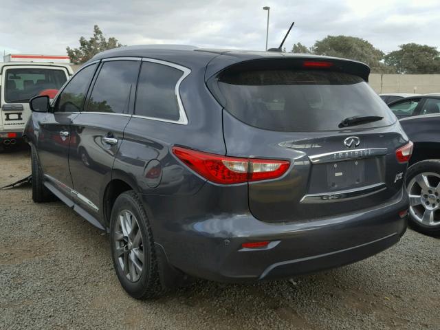 5N1AL0MN7DC328436 - 2013 INFINITI JX35 BASE GRAY photo 3