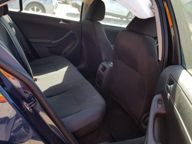 3VW1K7AJ4EM424720 - 2014 VOLKSWAGEN JETTA BASE BLUE photo 6