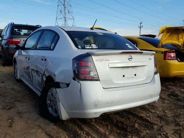 3N1AB6AP5AL724691 - 2010 NISSAN SENTRA 2.0 WHITE photo 3