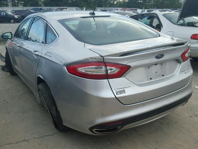 3FA6P0D98DR351779 - 2013 FORD FUSION TIT SILVER photo 3