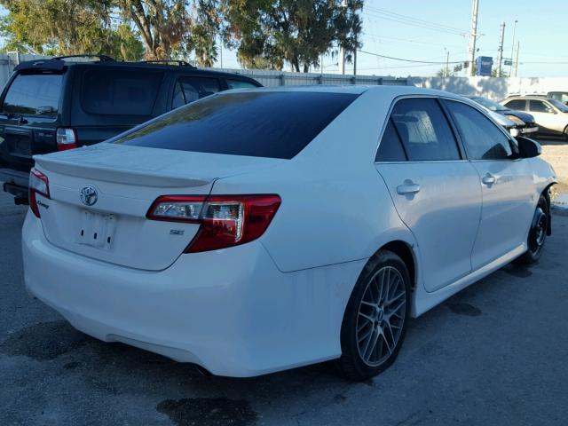 4T1BF1FK8CU508649 - 2012 TOYOTA CAMRY WHITE photo 4