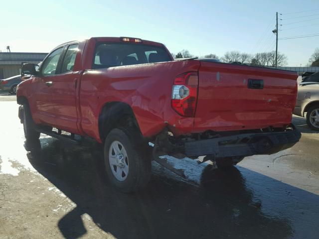 5TFRM5F10EX073358 - 2014 TOYOTA TUNDRA RED photo 3