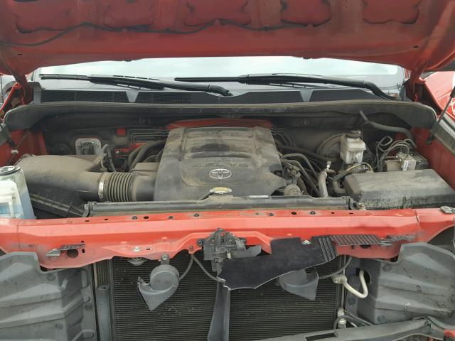 5TFRM5F10EX073358 - 2014 TOYOTA TUNDRA RED photo 7