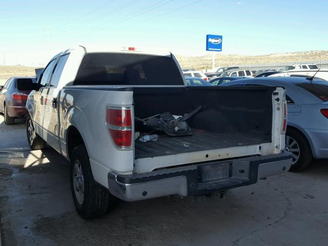 1FTEW1C83AFD26305 - 2010 FORD F150 SUPER WHITE photo 3