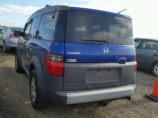 5J6YH28574L000440 - 2004 HONDA ELEMENT EX BLUE photo 3