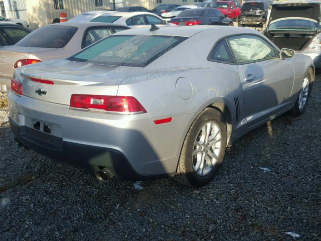 2G1FA1E33E9132076 - 2014 CHEVROLET CAMARO LS SILVER photo 4