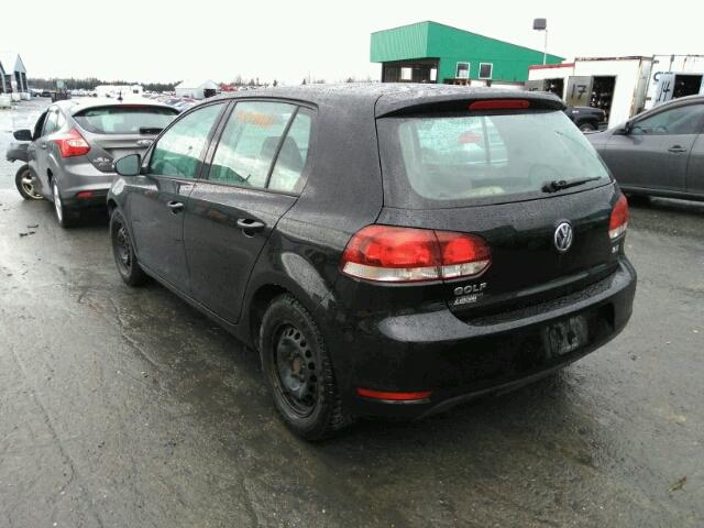 WVWCA7AJ7BW324007 - 2011 VOLKSWAGEN GOLF BLACK photo 3