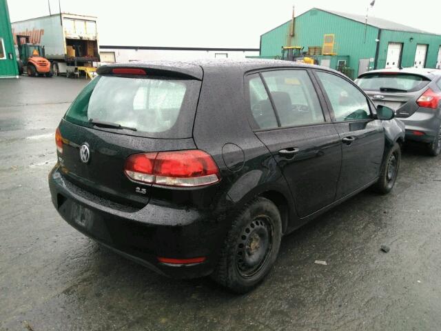 WVWCA7AJ7BW324007 - 2011 VOLKSWAGEN GOLF BLACK photo 4