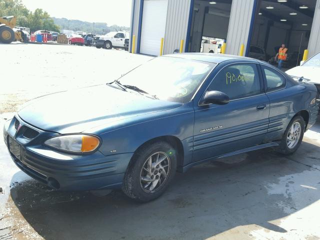 1G2NF12E02C143944 - 2002 PONTIAC GRAND AM S Mavi foto 2