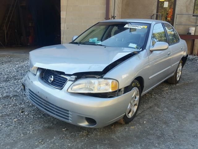 3N1CB51D73L792065 - 2003 NISSAN SENTRA SILVER photo 2