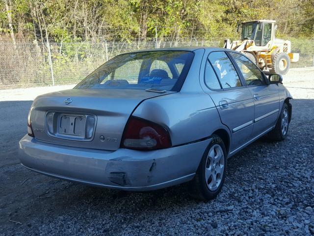 3N1CB51D73L792065 - 2003 NISSAN SENTRA SILVER photo 4