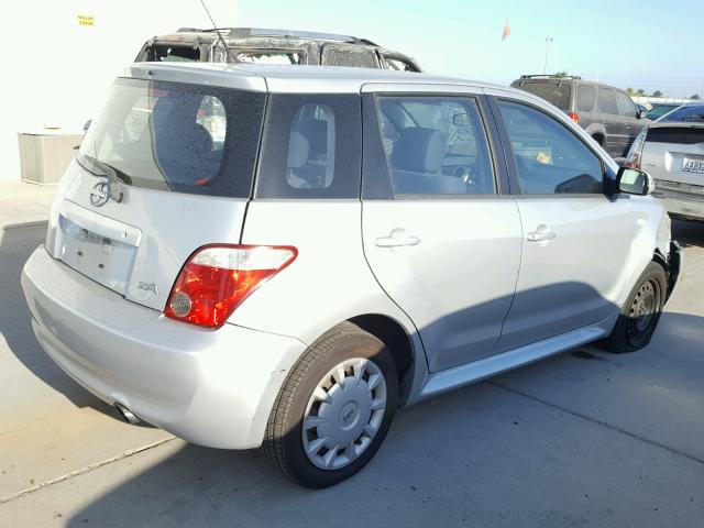 JTKKT604765020515 - 2006 TOYOTA SCION XA SILVER photo 4