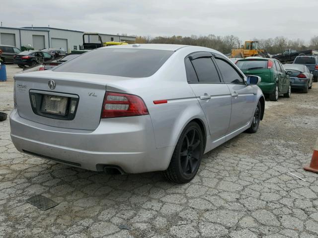 19UUA66277A037126 - 2007 ACURA TL SILVER photo 4