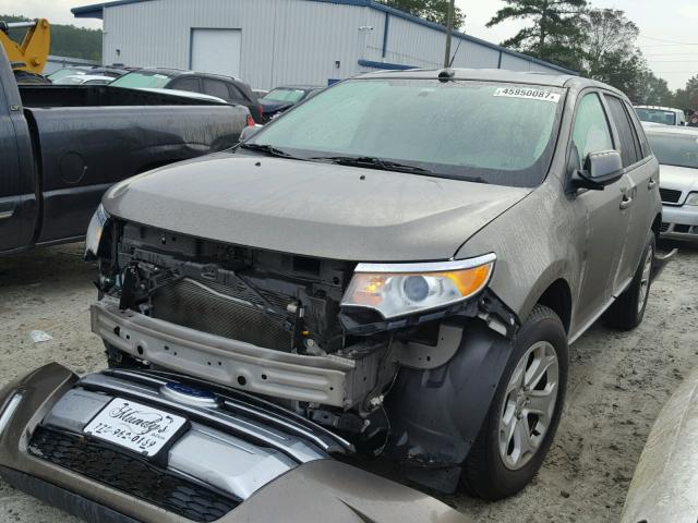 2FMDK3JC7DBA30389 - 2013 FORD EDGE SEL TAN photo 2