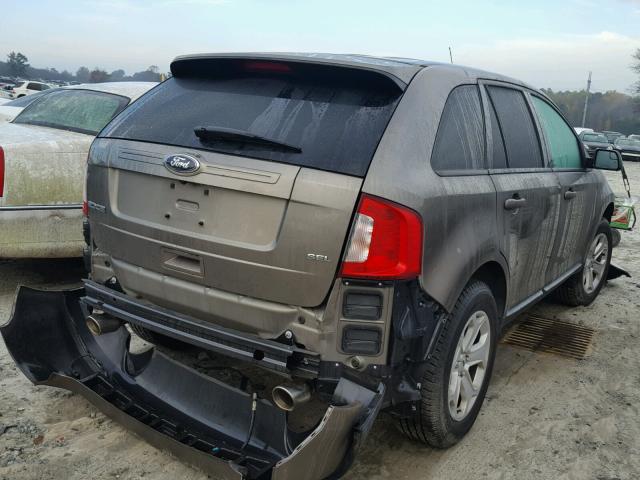 2FMDK3JC7DBA30389 - 2013 FORD EDGE SEL TAN photo 4