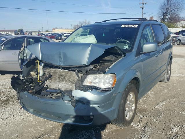 2A8HR54PX8R611225 - 2008 CHRYSLER TOWN & COU BLUE photo 2