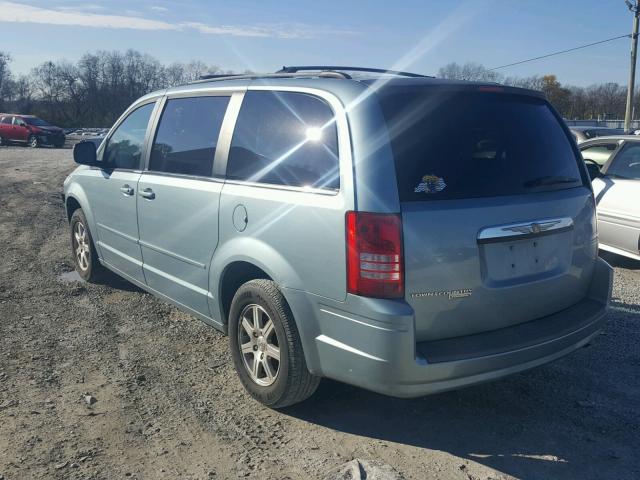 2A8HR54PX8R611225 - 2008 CHRYSLER TOWN & COU BLUE photo 3