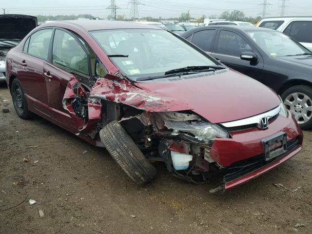 1HGFA16568L112149 - 2008 HONDA CIVIC RED photo 1