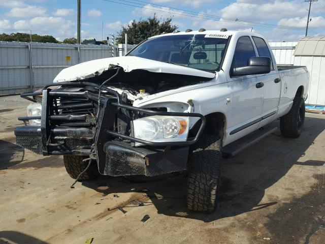 3D7KS28C77G762234 - 2007 DODGE RAM 2500 S WHITE photo 2