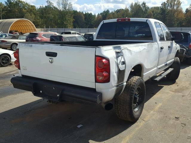 3D7KS28C77G762234 - 2007 DODGE RAM 2500 S WHITE photo 4