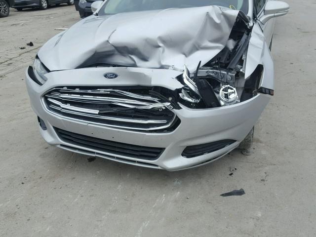 3FA6P0H79ER179742 - 2014 FORD FUSION SE SILVER photo 9