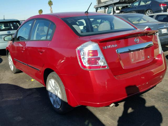 3N1AB6AP3CL710713 - 2012 NISSAN SENTRA 2.0 RED photo 3