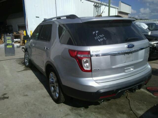 1FMHK8D85BGA16776 - 2011 FORD EXPLORER X SILVER photo 3