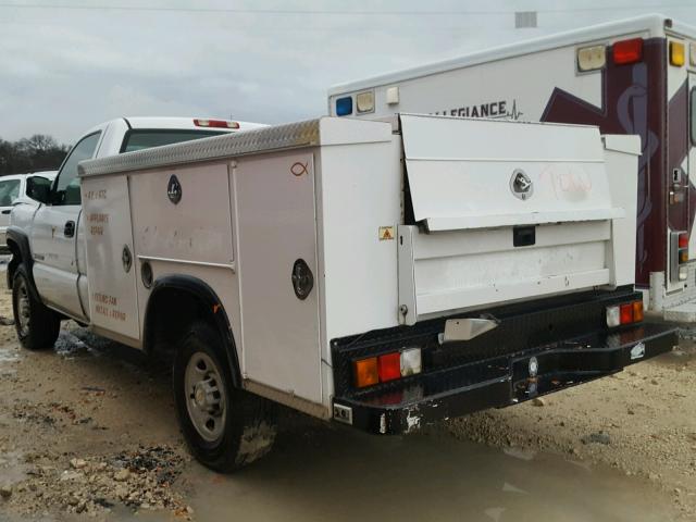 1GBHC24U35E179569 - 2005 CHEVROLET SILVERADO WHITE photo 3