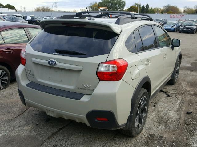 JF2GPAKC1E8275703 - 2014 SUBARU XV CROSSTR CREAM photo 4