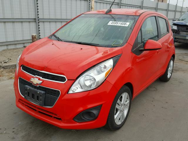 KL8CB6S93FC710306 - 2015 CHEVROLET SPARK LS RED photo 2