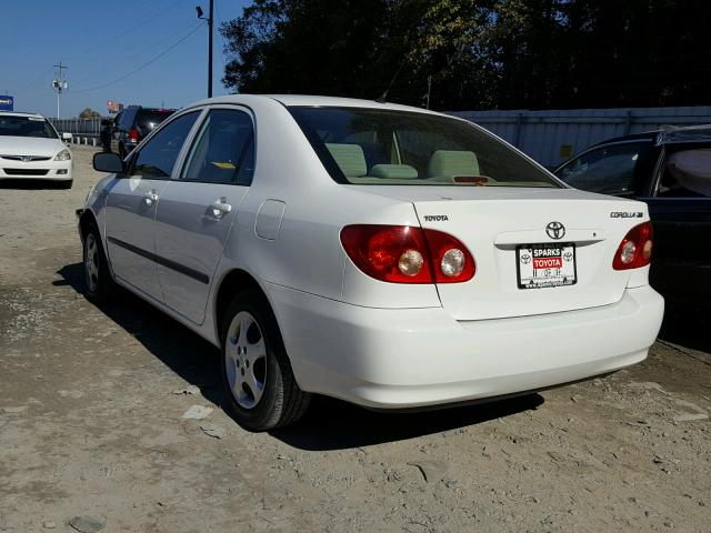 JTDBR32E460084602 - 2006 TOYOTA COROLLA CE WHITE photo 3