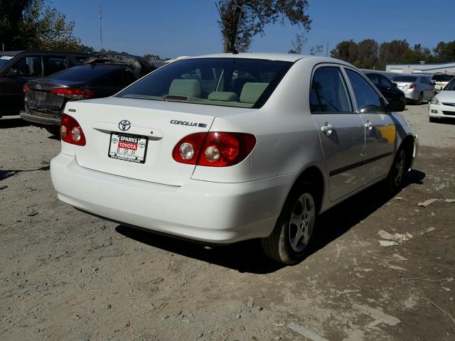 JTDBR32E460084602 - 2006 TOYOTA COROLLA CE WHITE photo 4