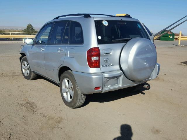 JTEGD20V240010606 - 2004 TOYOTA RAV4 SILVER photo 3