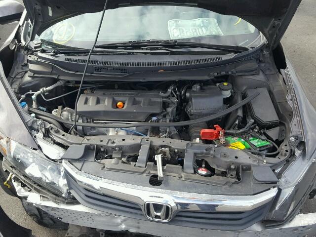 2HGFB2F92CH515878 - 2012 HONDA CIVIC EXL GRAY photo 7